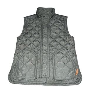 NWOT Coach Quilted Light Olive Military Winter Puffer Vest Small